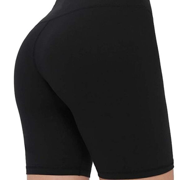 High Waisted Yoga Biker Shorts - Picture 2 of 6